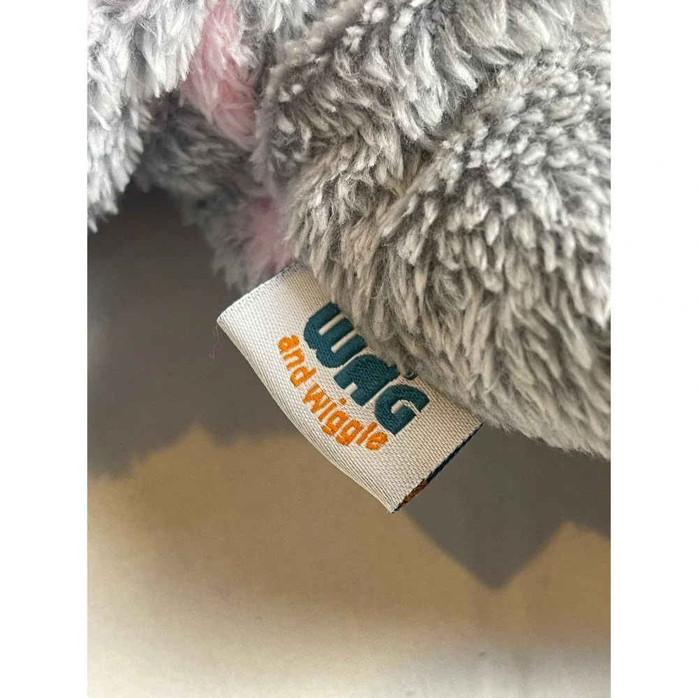 Wag and Wiggle Dog Hoodie Grey Pink Heart Sherpa Fleece Bear Ears Small RN64708‎
